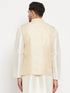 Men's Cream Silk Blend Jacket